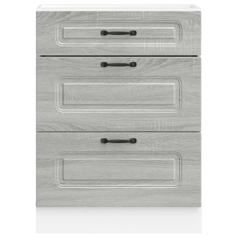 Armoire de cuisine Kalmar sonoma gris bois d'ingénierie - 4