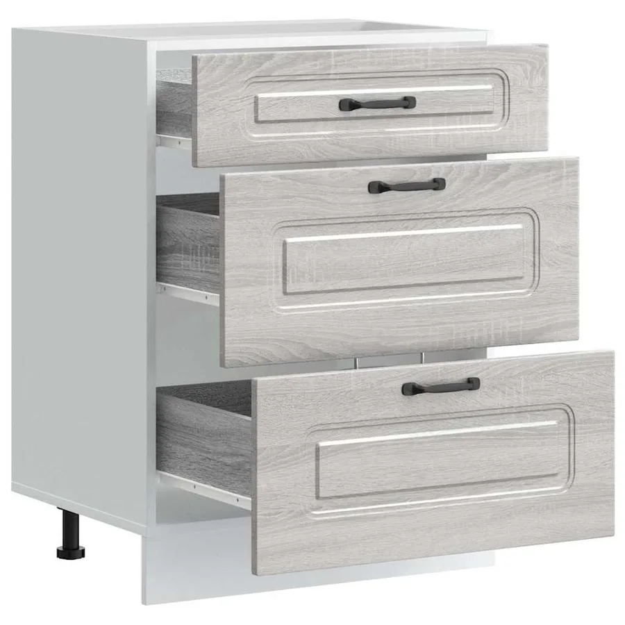 Armoire de cuisine Kalmar sonoma gris bois d'ingénierie - 5