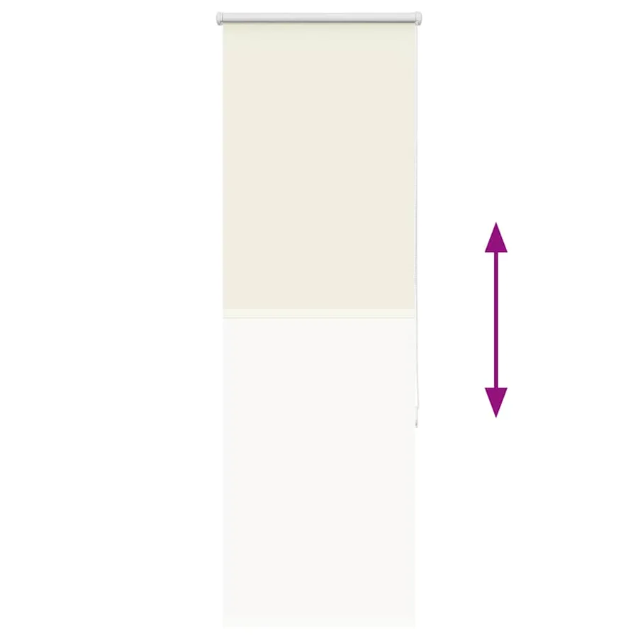 Store enrouleur occultant blanc cassé largeur du tissu 55,7 cm - 9