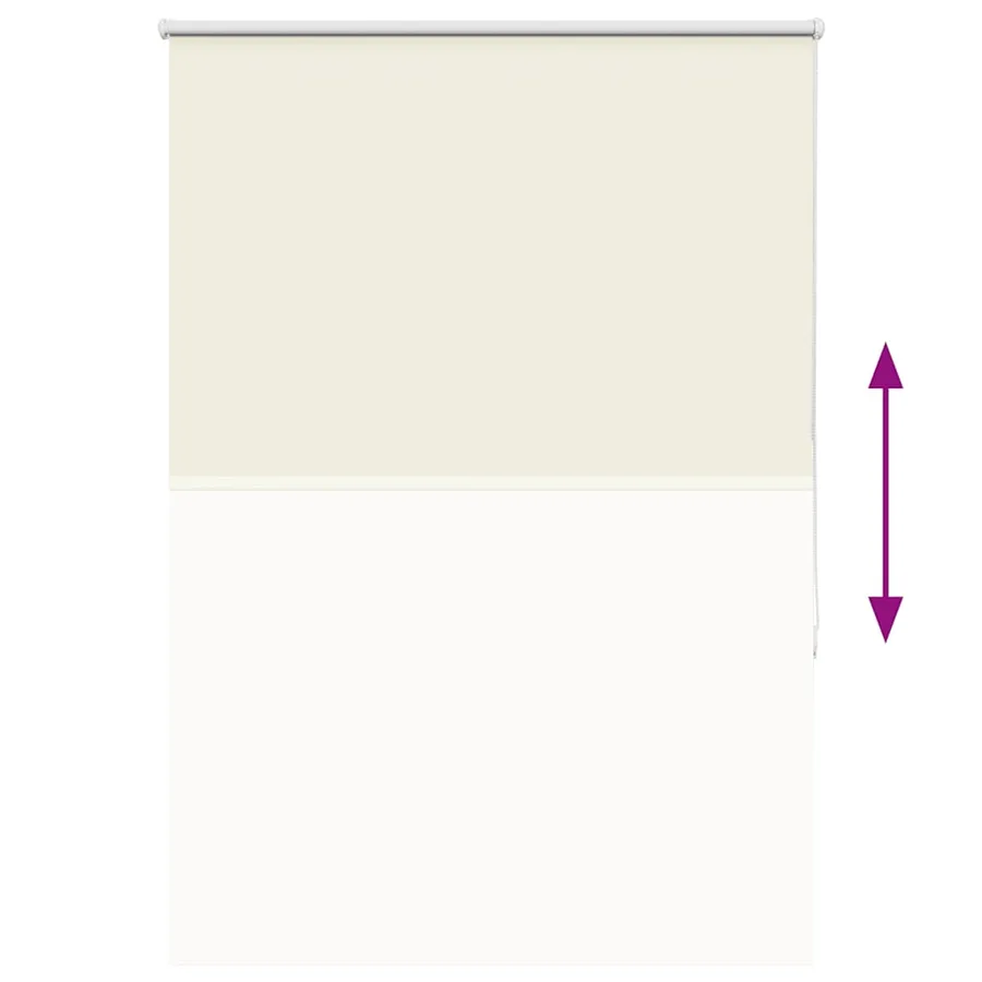 Store enrouleur occultant blanc cassé 115x175 cm largeur tissu - 9