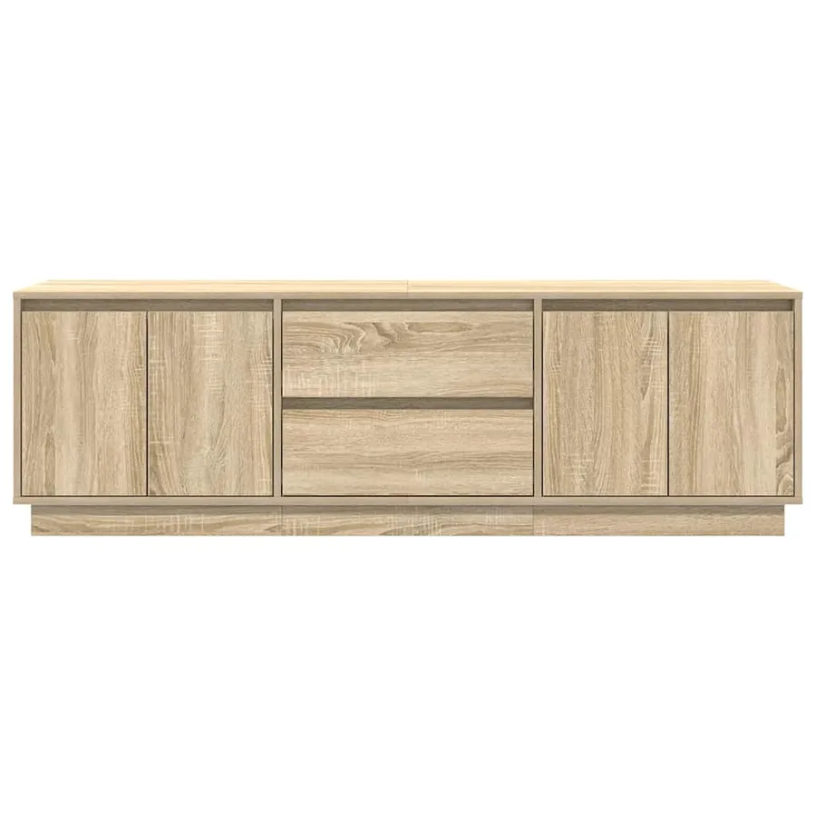 Meuble TV avec lumières LED chêne sonoma 160,5x41x50 cm - 7