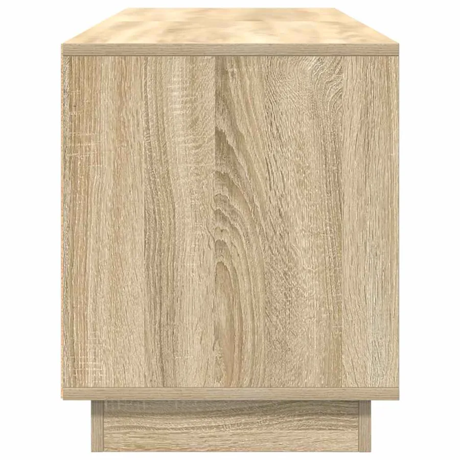 Meuble TV avec lumières LED chêne sonoma 160,5x41x50 cm - 8