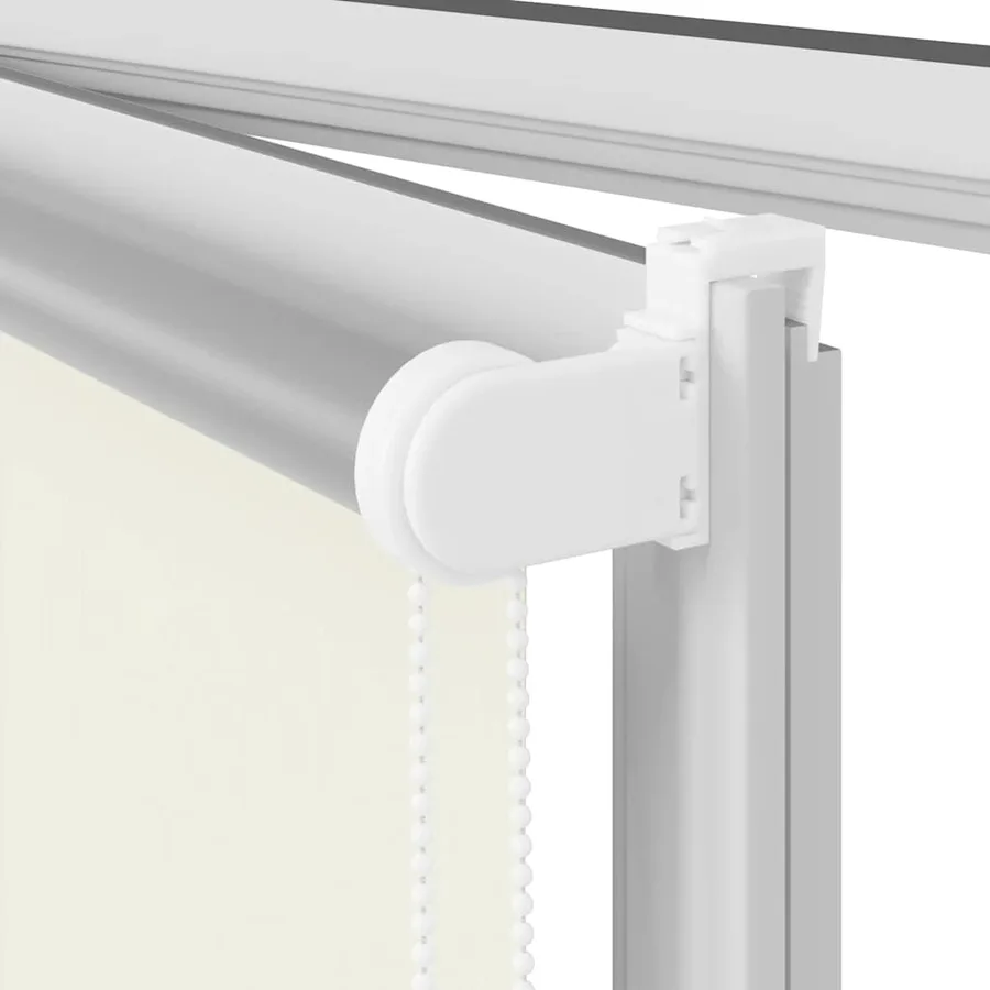 Store enrouleur occultant blanc cassé 165x210 cm largeur tissu - 12