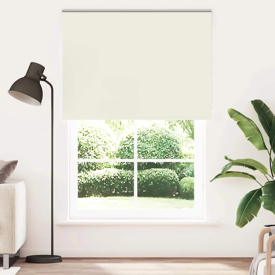 Store enrouleur occultant blanc cassé 165x210 cm largeur tissu - 2