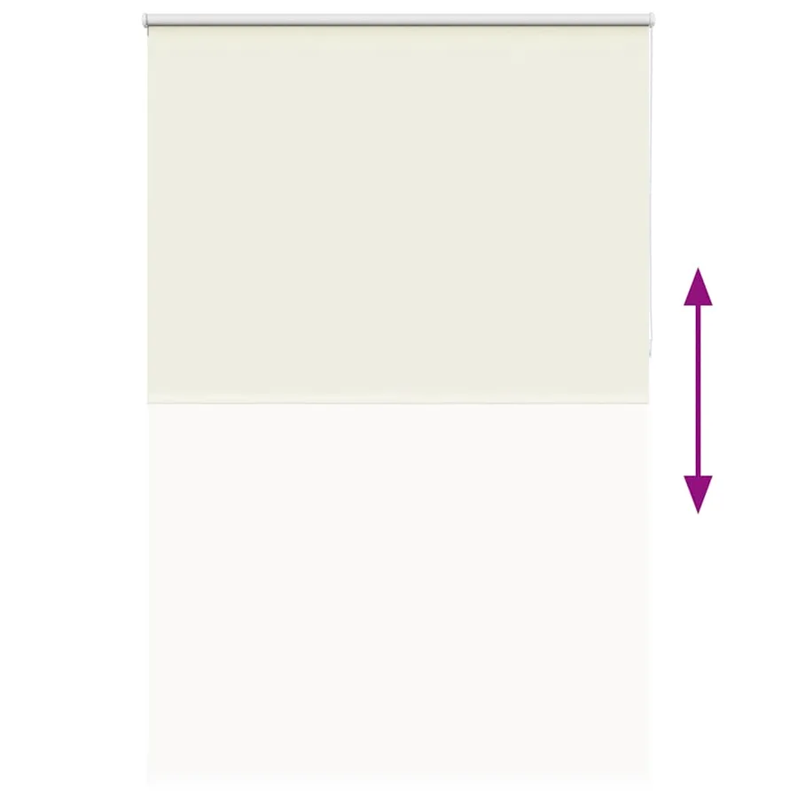 Store enrouleur occultant blanc cassé 165x230 cm largeur tissu - 5