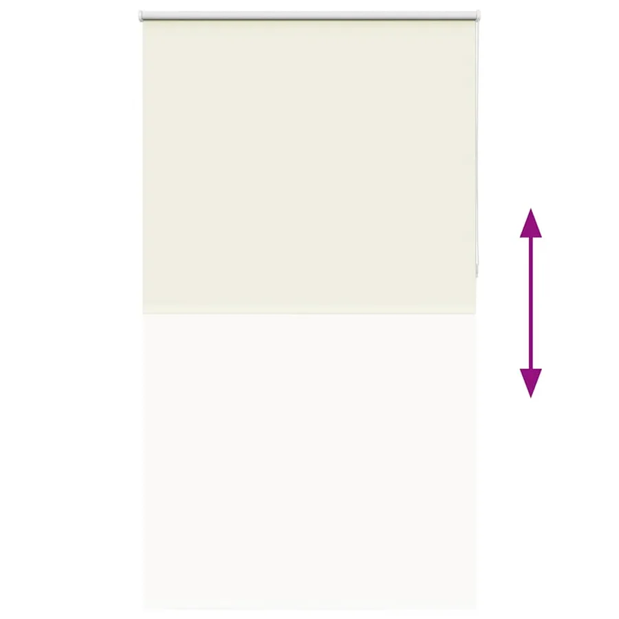 Store enrouleur occultant blanc cassé 130x230 cm largeur tissu - 5