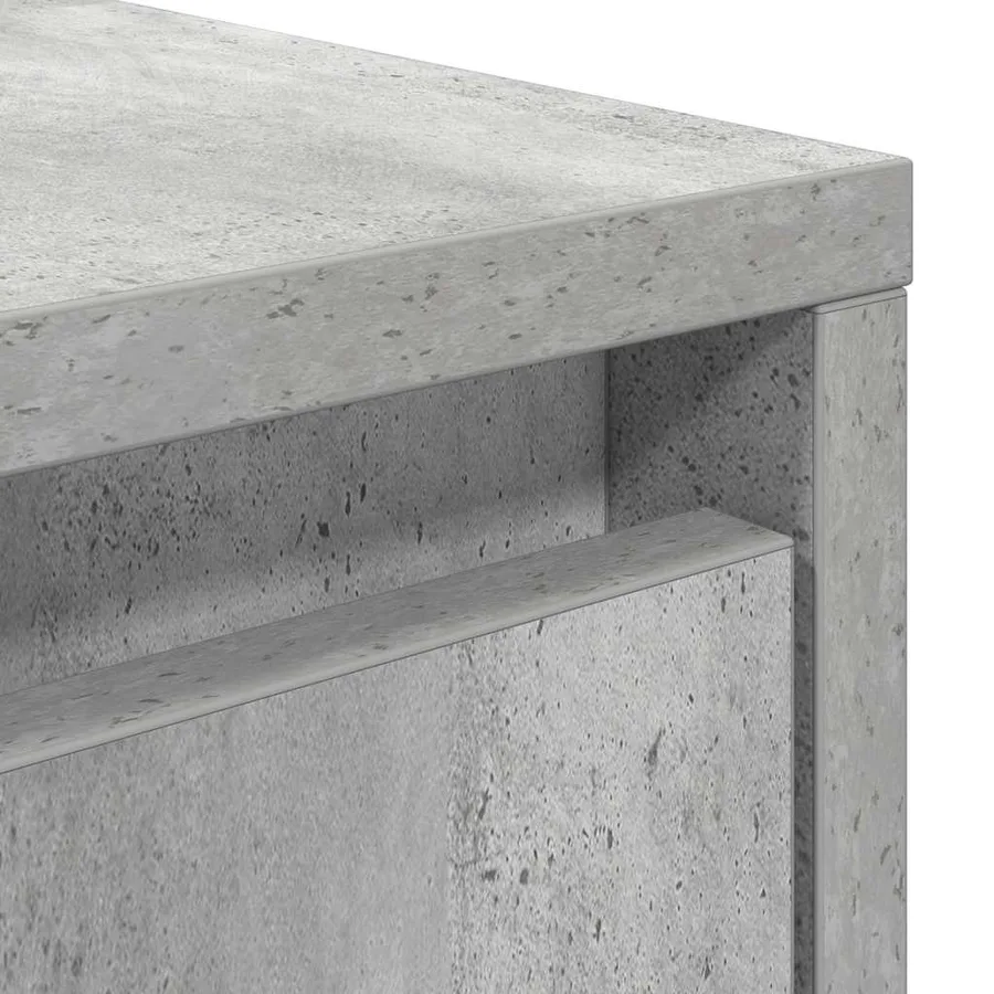 Table basse avec tiroirs gris béton 100x100x40 cm - 10