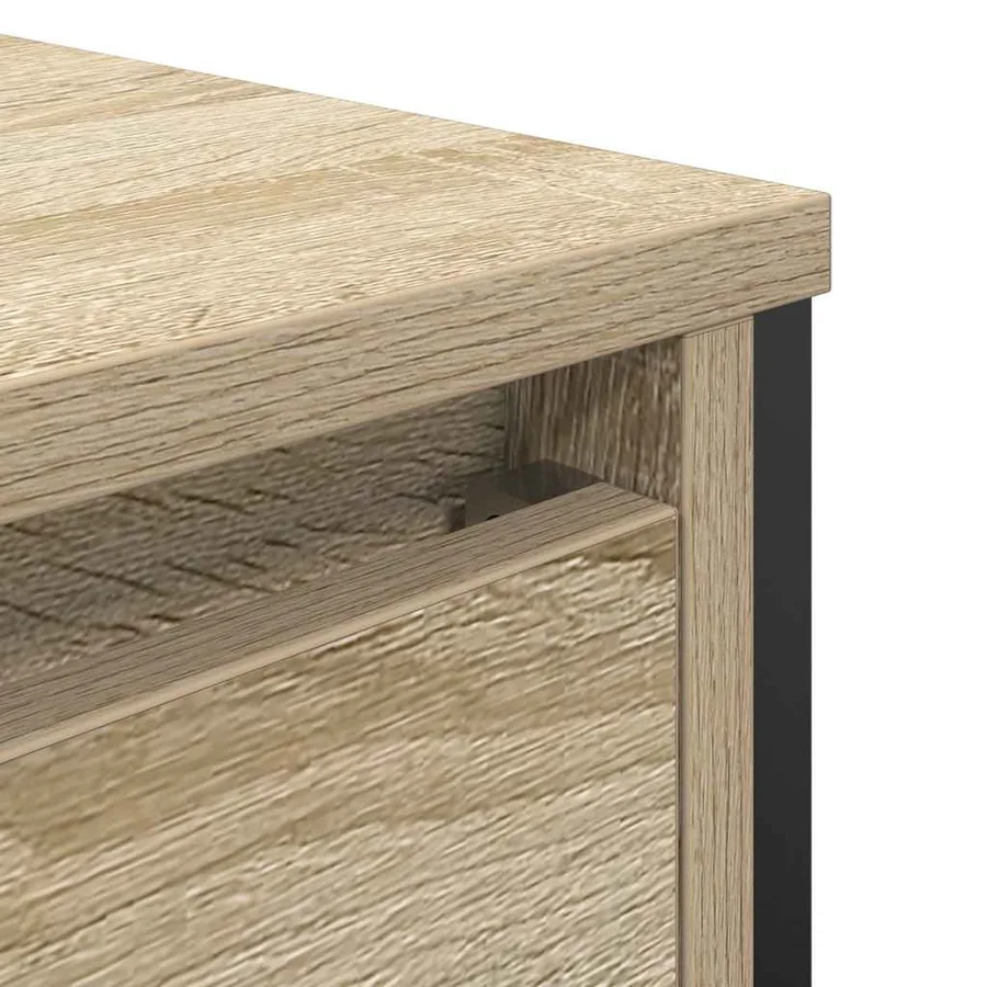 Meuble de salle de bain lavabo chêne sonoma 60x34,5x60 cm - 11