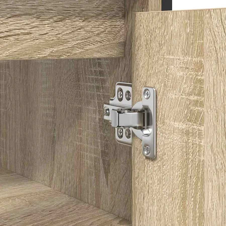 Meuble de salle de bain lavabo chêne sonoma 60x34,5x60 cm - 13