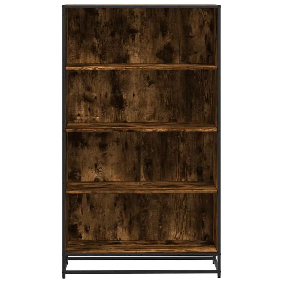 Bibliothèque chêne fumé 80,5x35x139 cm bois d'ingénierie - 4