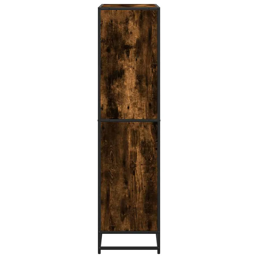 Bibliothèque chêne fumé 80,5x35x139 cm bois d'ingénierie - 5