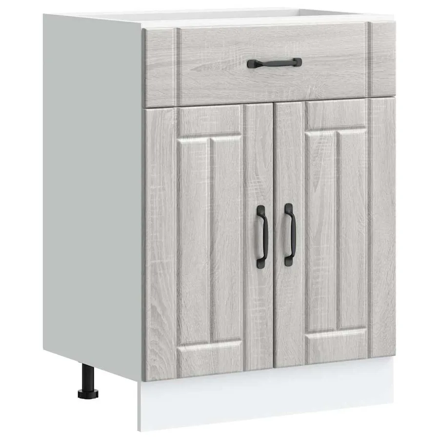 Armoire de cuisine Lucca sonoma gris bois ingénierie - 2