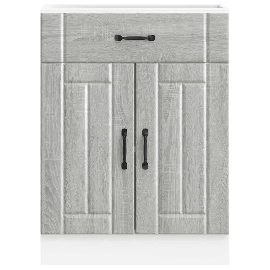 Armoire de cuisine Lucca sonoma gris bois ingénierie - 4