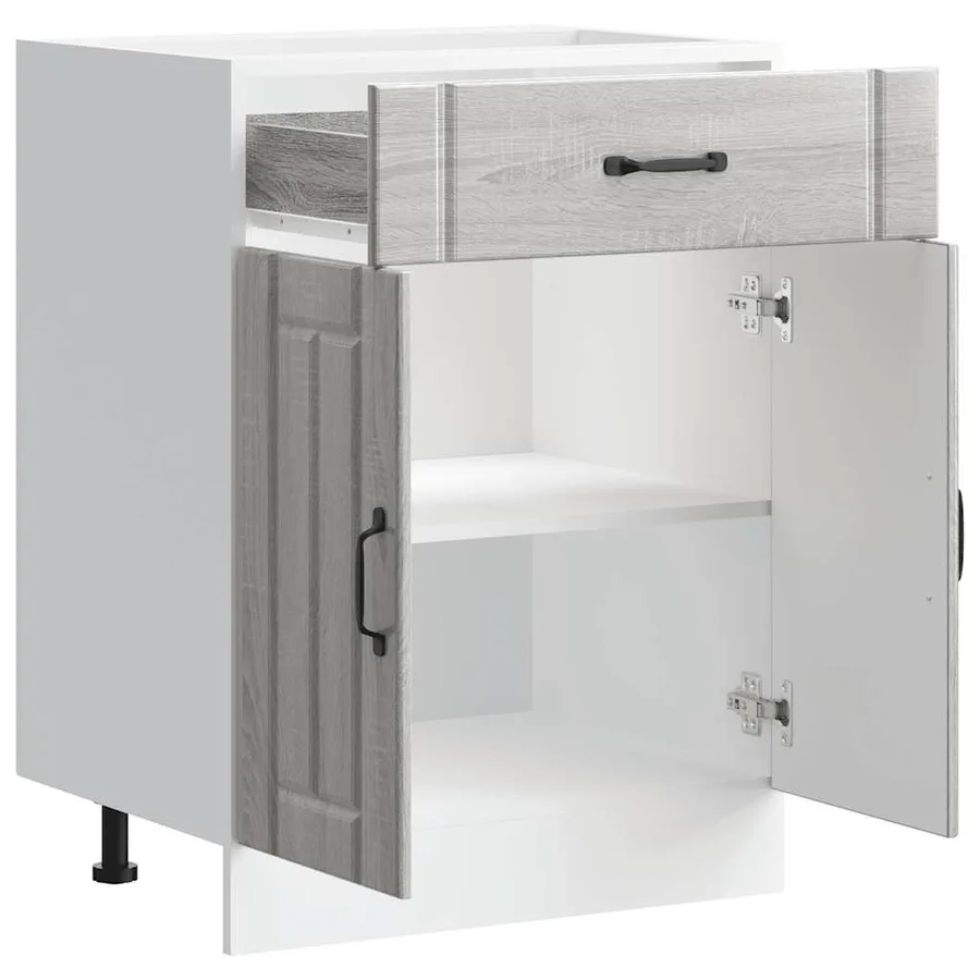 Armoire de cuisine Lucca sonoma gris bois ingénierie - 7