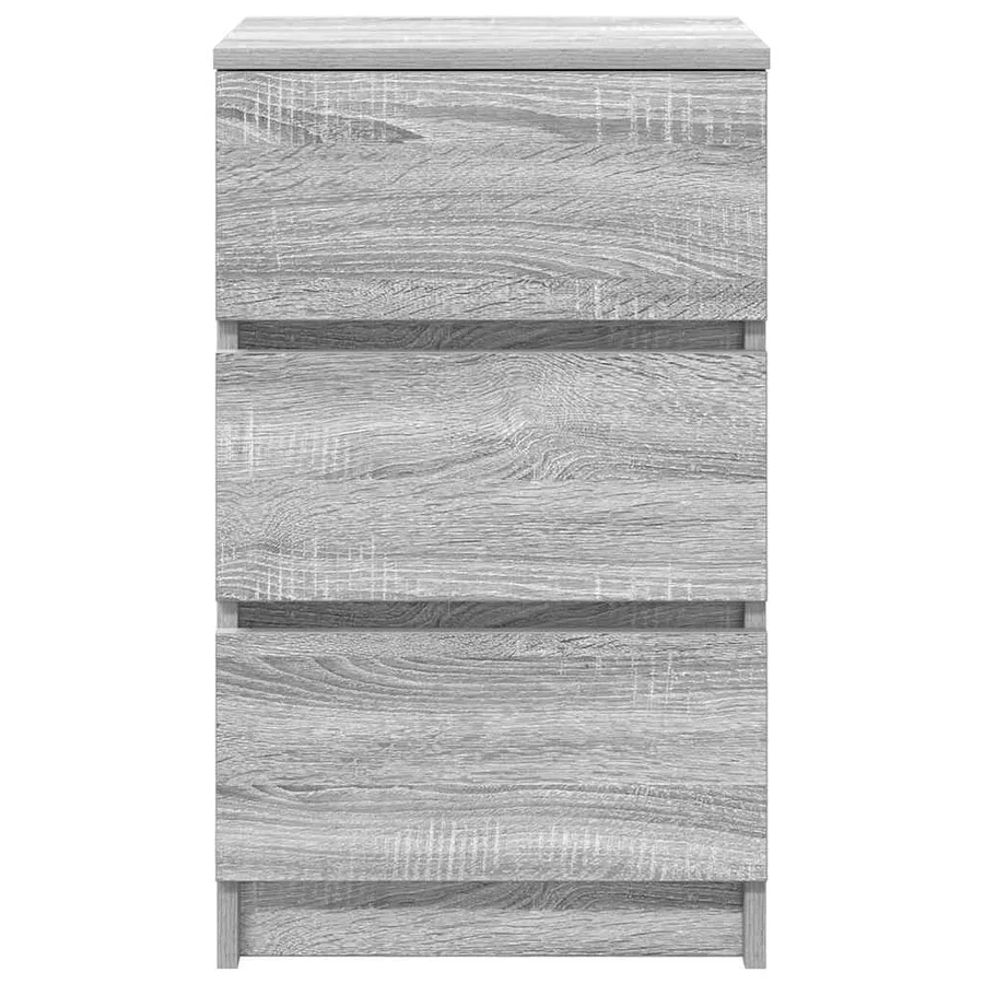 Tables de chevet avec 3 tiroirs 2 pcs sonoma gris 39x35x65 cm - 7