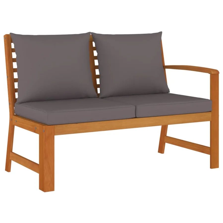 Ensemble à manger de jardin avec coussins 11 pcs bois d'acacia - 5