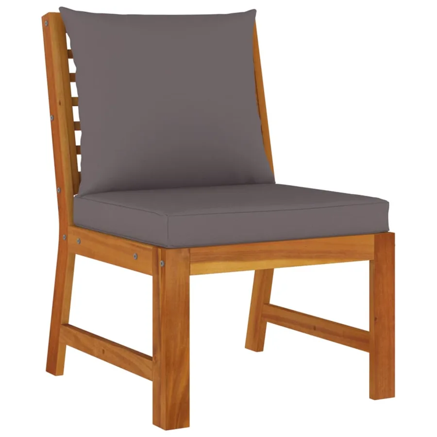 Ensemble à manger de jardin avec coussins 11 pcs bois d'acacia - 7
