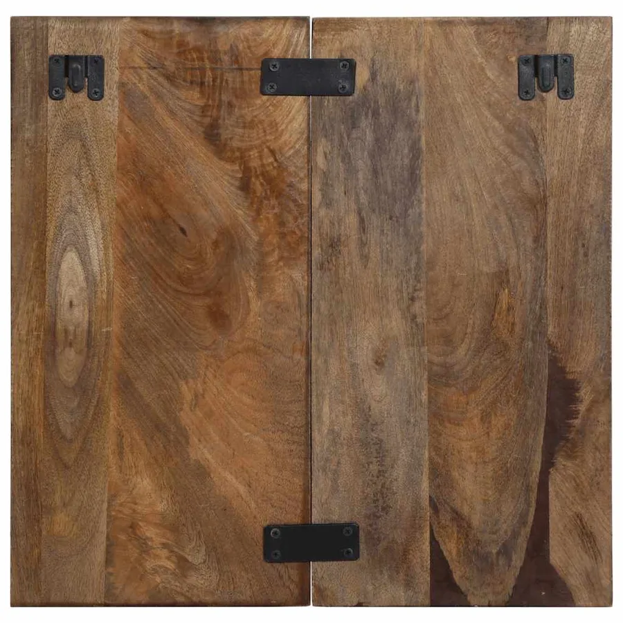 Table de chevet multicolore 50x27x50 cm bois de récupération - 4