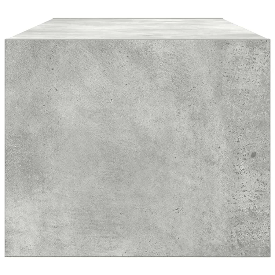 Meuble TV gris béton 80x31x25,5 cm bois d'ingénierie - 7