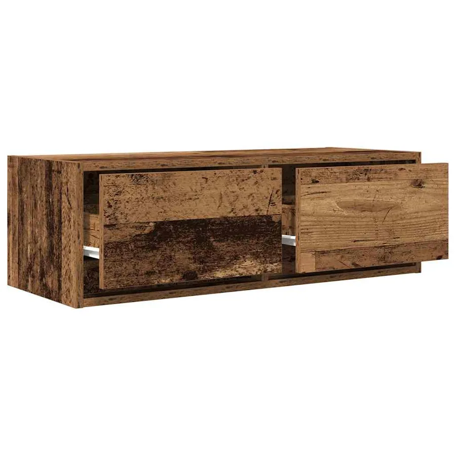 Meubles TV 2 pcs vieux bois 80x31x25,5 cm bois d'ingénierie - 4