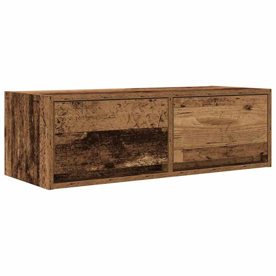 Meubles TV 2 pcs vieux bois 80x31x25,5 cm bois d'ingénierie - 5