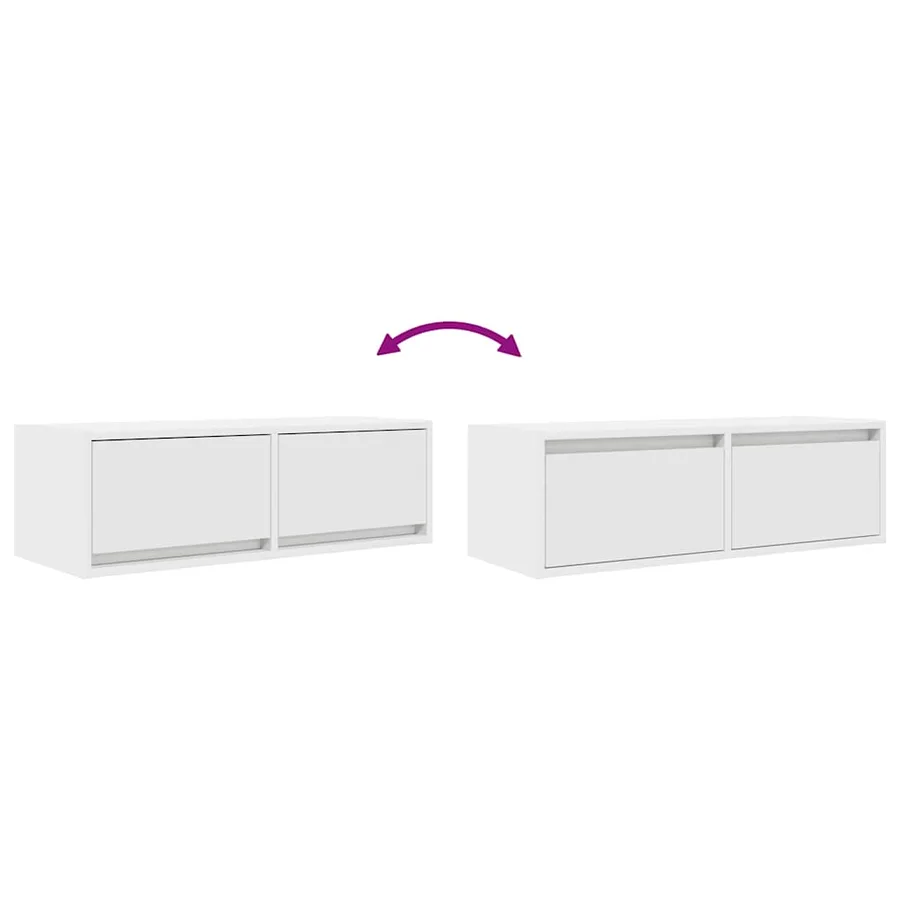 Meubles TV 2 pcs blanc 80x31x25,5 cm bois d'ingénierie - 13