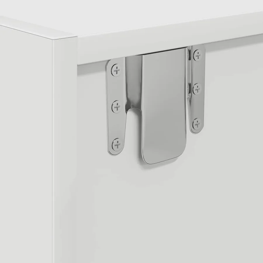 Meubles TV 2 pcs blanc 80x31x25,5 cm bois d'ingénierie - 8