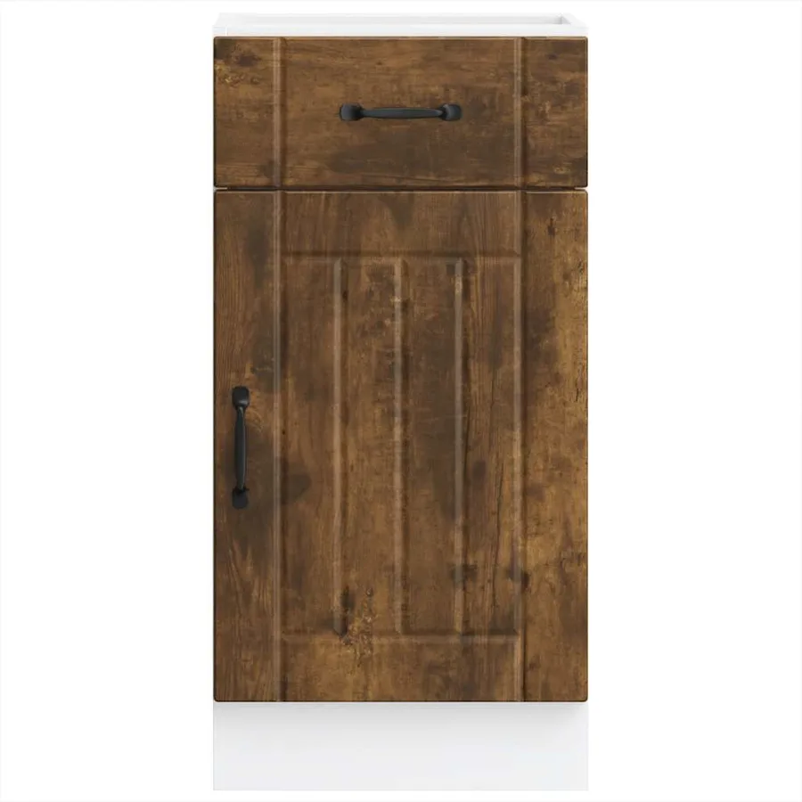 Armoire de cuisine Lucca chêne fumé bois ingénierie - 4