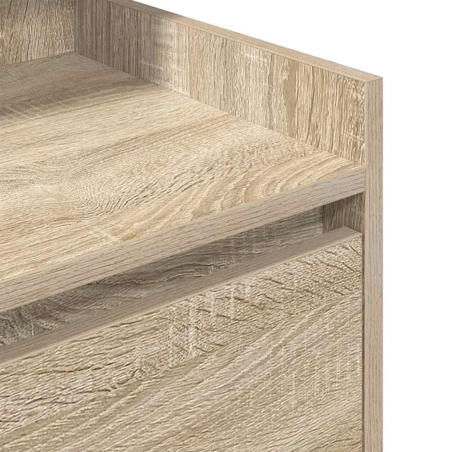Tables de chevet avec 2 tiroirs 2 pcs chêne sonoma 38x34x80 cm - 10