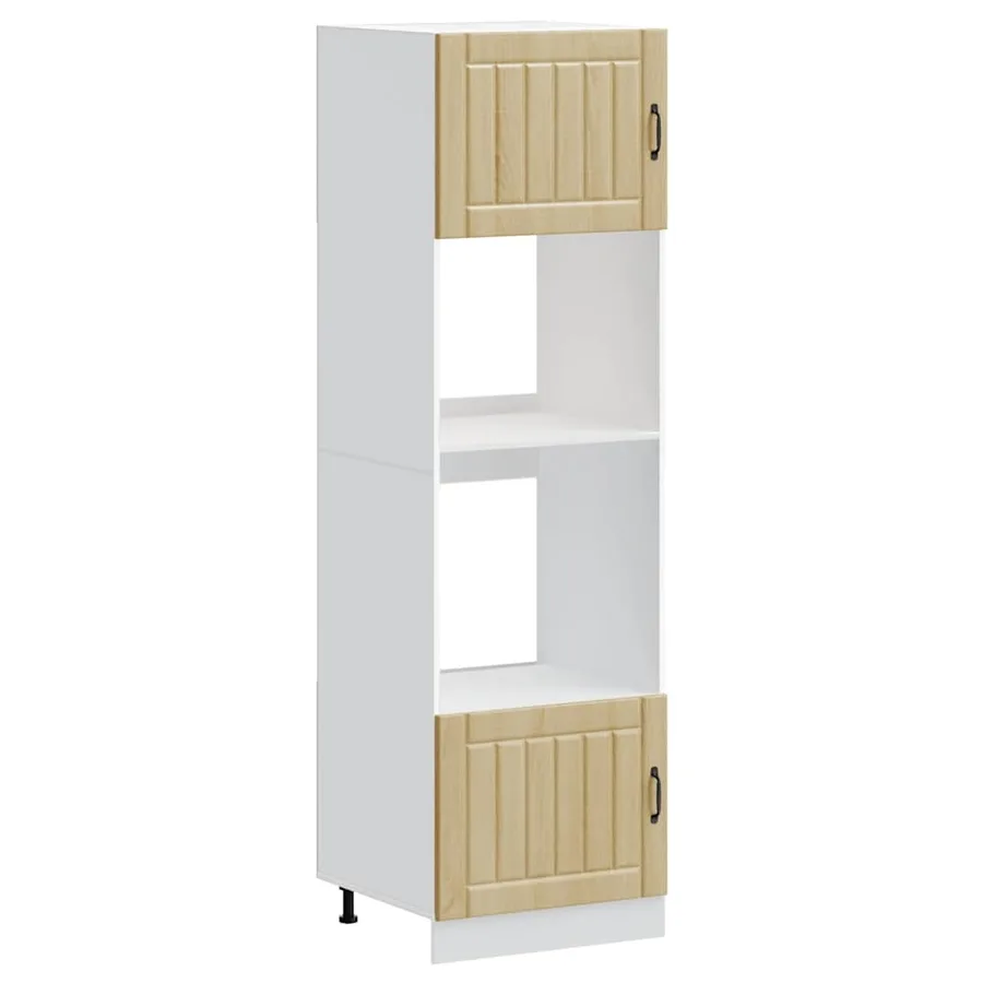 Armoires de four 2 pièces "Lucca" en bois d'ingénierie chêne Sonoma - 2