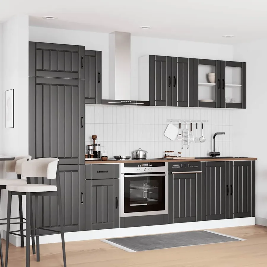 Ensemble d'armoires de cuisine 8 pcs Kalmar bois d'ingénierie - 3