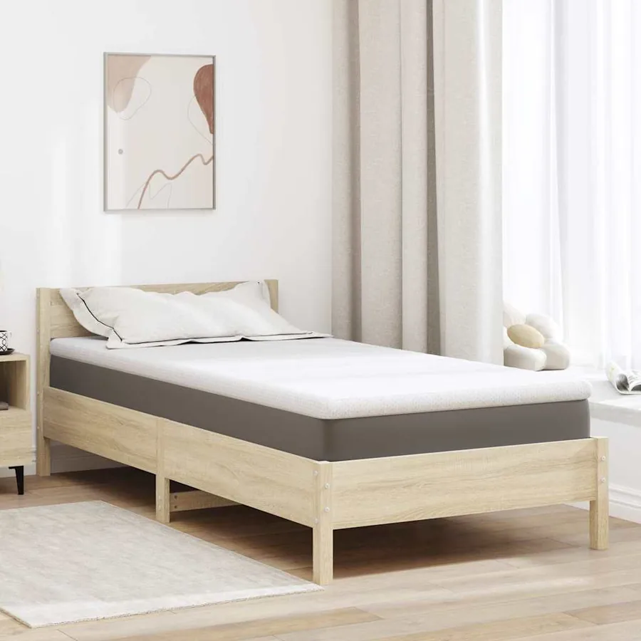 Surmatelas Blanc 90 x 190 cm Tissu Jacquard