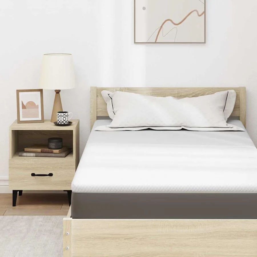 Surmatelas en mousse à mémoire 120 x 200 cm Thick Doux Blanc - 7