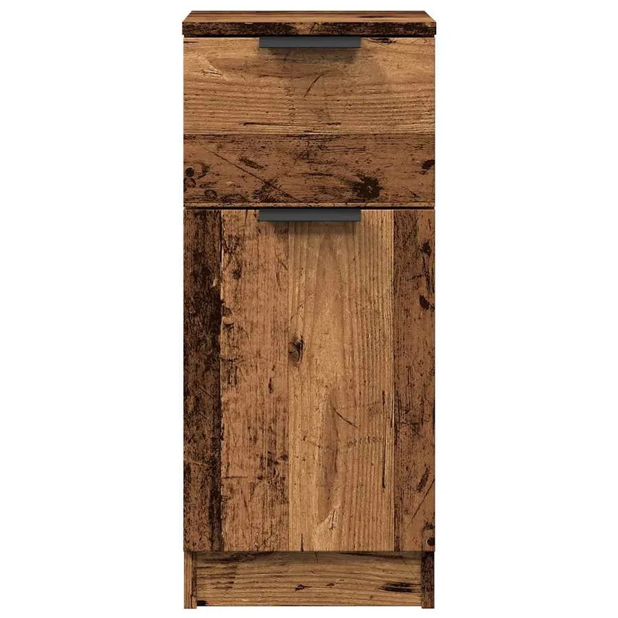 Buffets 2 pcs vieux bois 30x30x70 cm bois d'ingénierie - 4