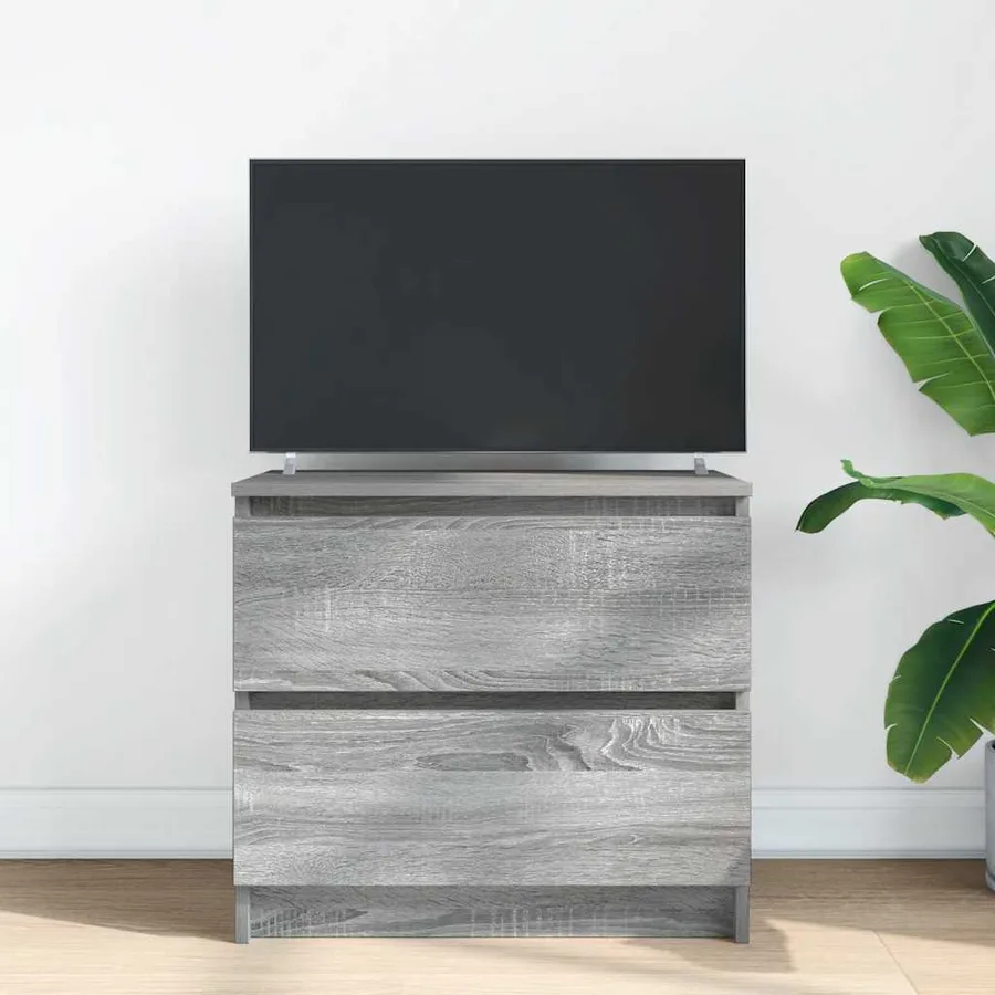 Meuble TV sonoma gris 60x35x54 cm bois d'ingénierie - 3