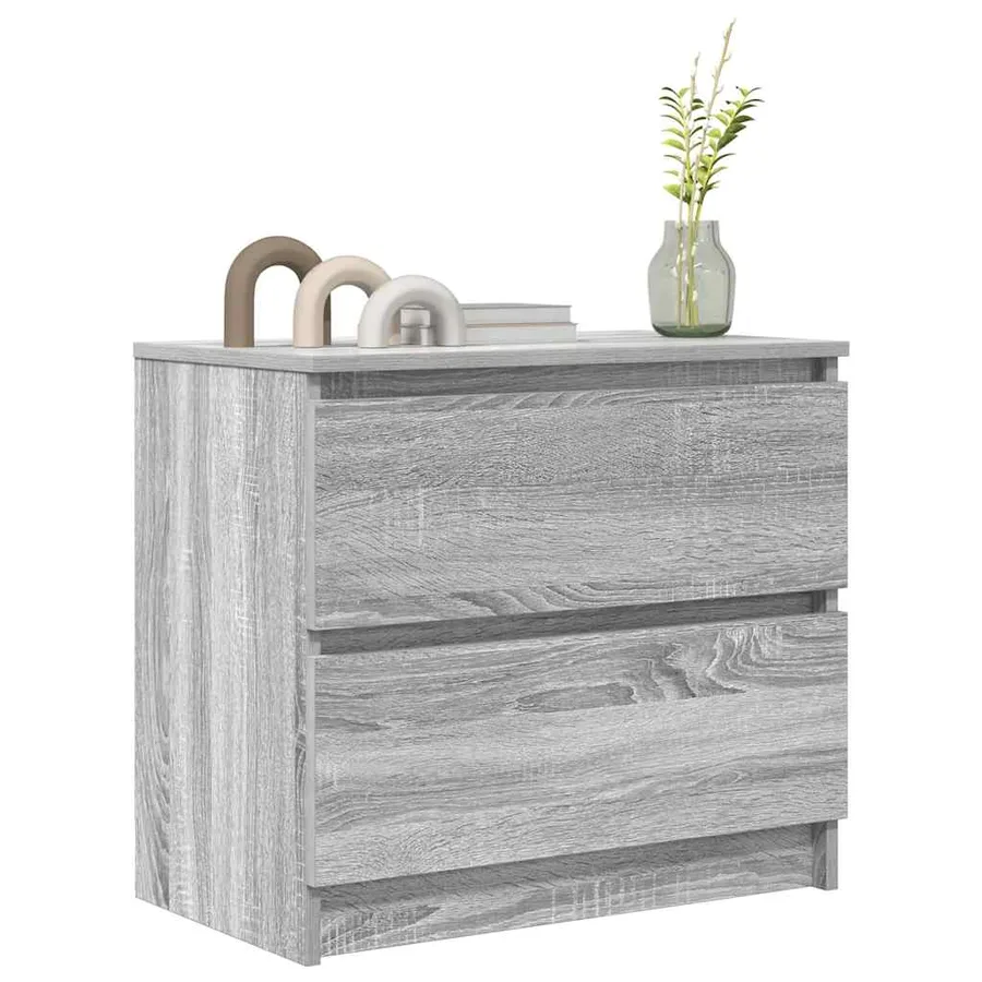 Meuble TV sonoma gris 60x35x54 cm bois d'ingénierie - 4
