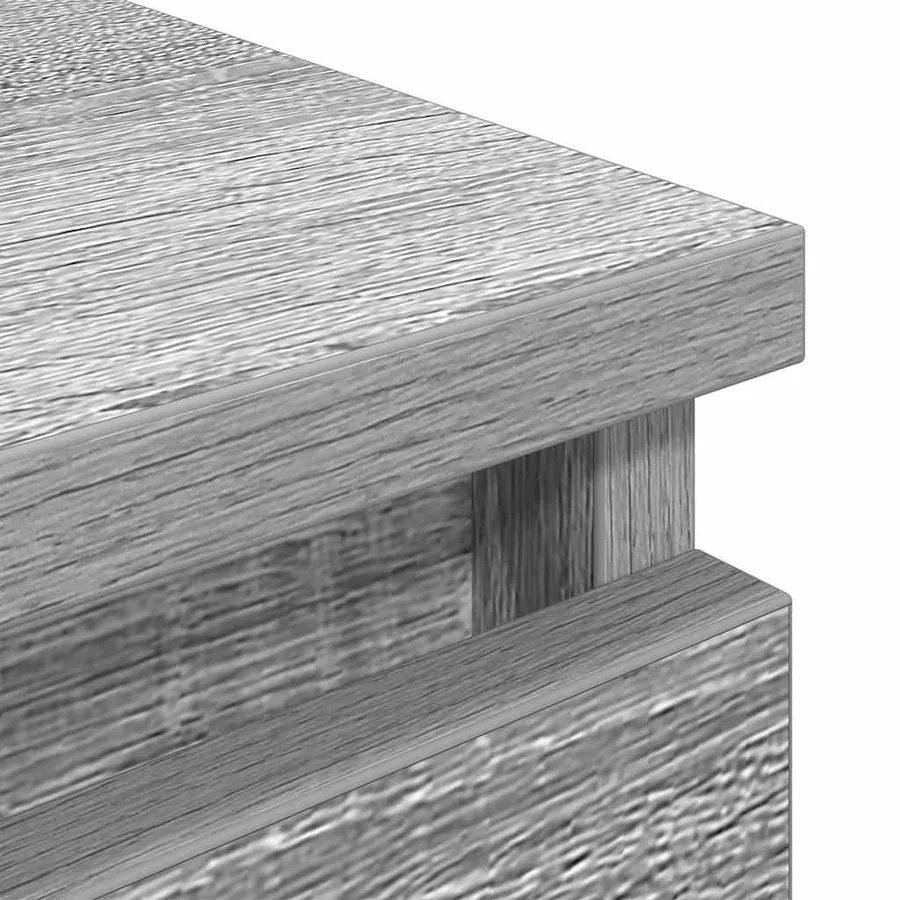 Meuble TV sonoma gris 60x35x54 cm bois d'ingénierie - 9