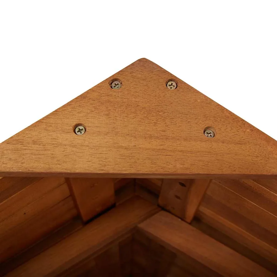 Table de bar d'extérieur avec toit 113x106x217 cm Bois d'acacia - 9