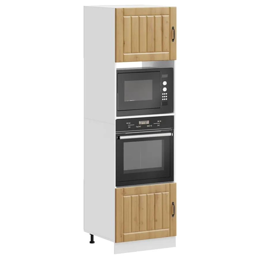 Armoires de four 2 pièces "Lucca" Chêne artisanal Bois d'ingénierie