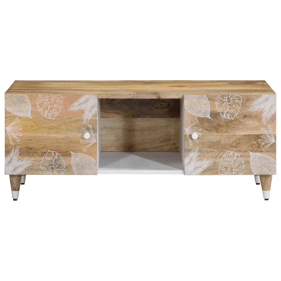 Table basse 100x54x40 cm bois de manguier massif - 2