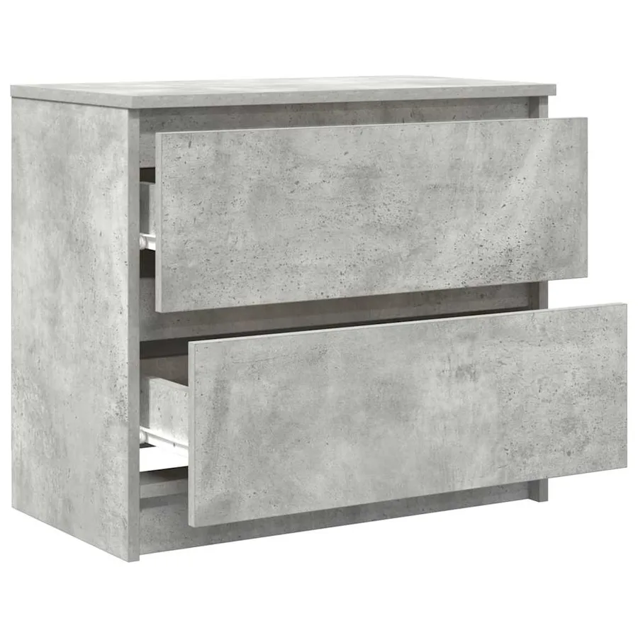 Meuble TV gris béton 60x35x54 cm bois d'ingénierie - 5