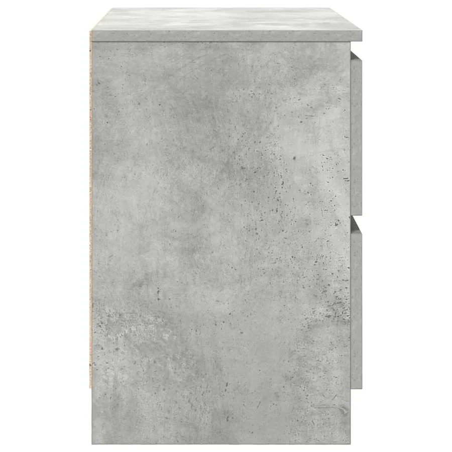 Meuble TV gris béton 60x35x54 cm bois d'ingénierie - 7
