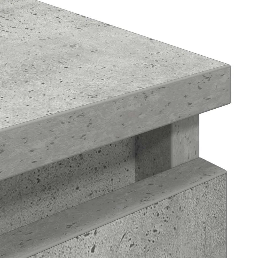 Meuble TV gris béton 60x35x54 cm bois d'ingénierie - 9