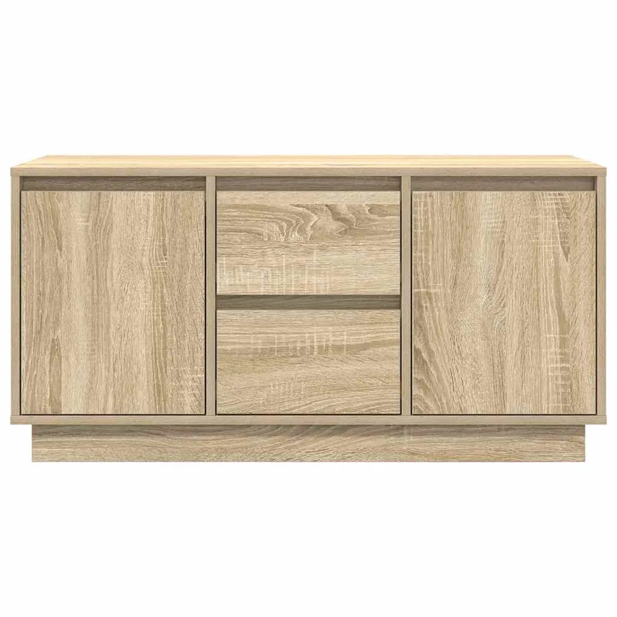 Meuble TV avec lumières LED chêne sonoma 100x41x50 cm - 7