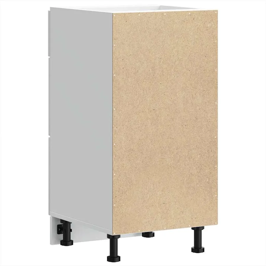 Meuble bas de cuisine « Lucca » Bois d'ingénierie blanc brillant - 7