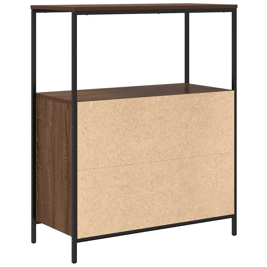 Meuble de salle de bain avec étagères chêne marron 76,5x35x95cm - 8