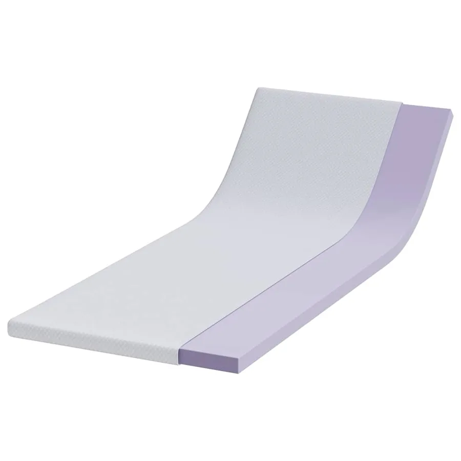 Surmatelas en mousse à mémoire 80 x 200 cm Thick Doux Blanc - 3