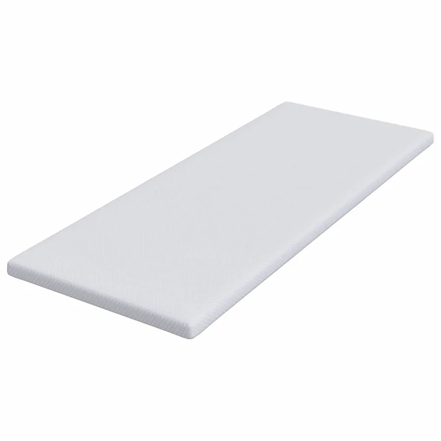 Surmatelas en mousse à mémoire 80 x 200 cm Thick Doux Blanc - 4