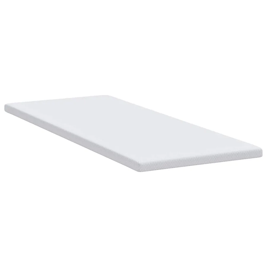 Surmatelas en mousse à mémoire 80 x 200 cm Thick Doux Blanc - 5