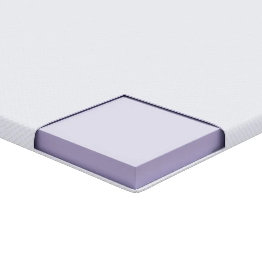 Surmatelas en mousse à mémoire 80 x 200 cm Thick Doux Blanc - 8